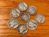 Group of Mercury Dimes
