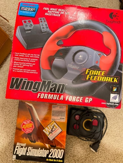 Flight Simulator Video Game with Gaming Accessories