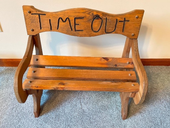 Wooden Time Out Bench