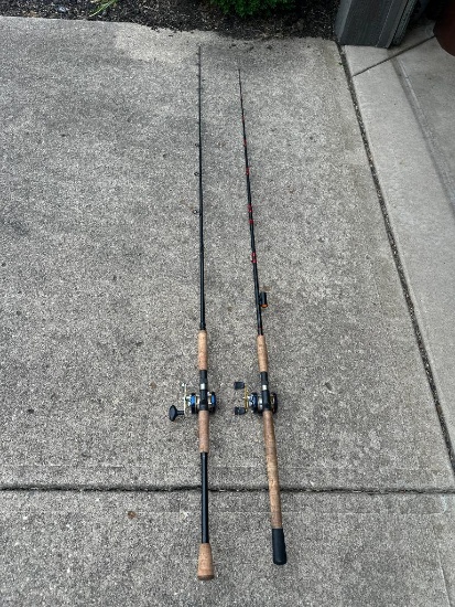 Pair of Fishing Poles with Reels