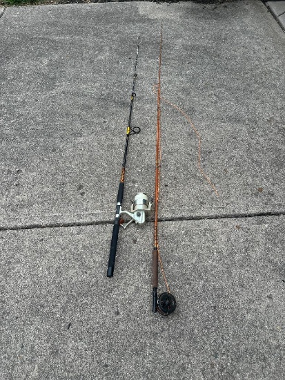 Pair of Fishing Poles with Reels