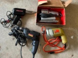 Craftsman and Black n Decker Electric Drills, Sauder Gun and Electric Sander
