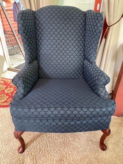 Upholstered Wing Back Chair