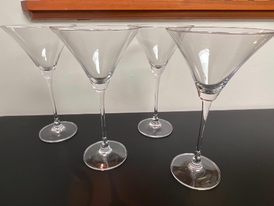 Set of 4 Lenox Martini Glasses