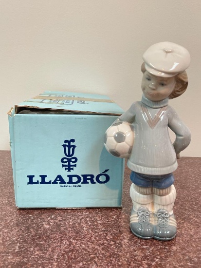 Lladro Figurine - Soccer Player Puppet