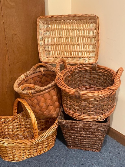Group of Wicker Baskets