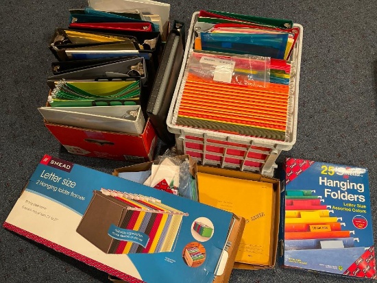 Group of File Folders and Binders