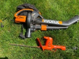 Worx Blower, Black and Decker Trimmer