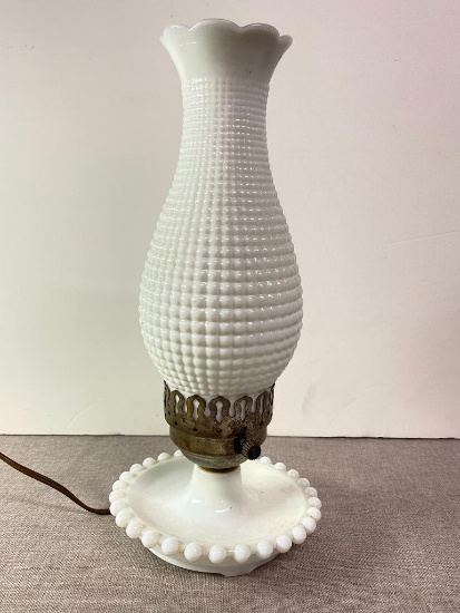 Vintage Milk Glass Lamp