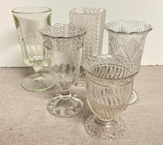 Group of Celery Vases