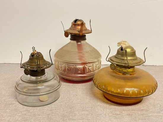 Group of Oil Lamp Bases