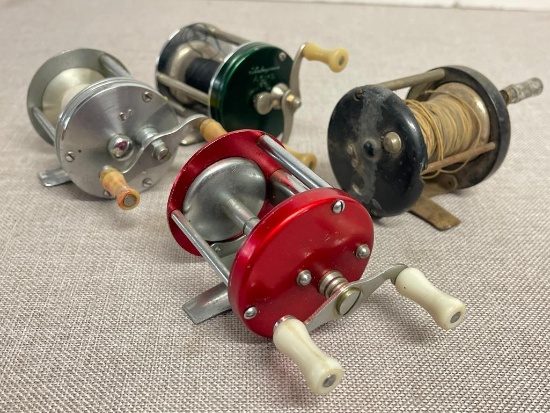 Group of 4 Vintage Spinning Fishing Reels