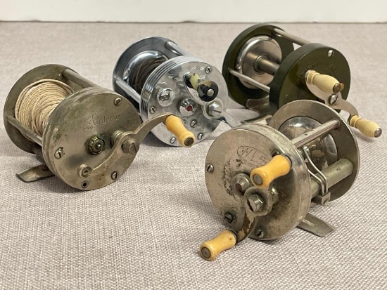 Group of 4 Vintage Casting Reels