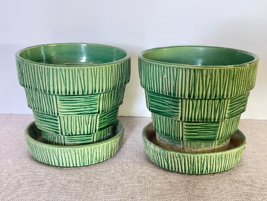 Pair of McCoy Flower Pots