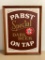 Vintage Framed Cardboard Pabst Beer Sign