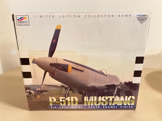 Liberty P-51D Mustang Die Cast Plane Bank