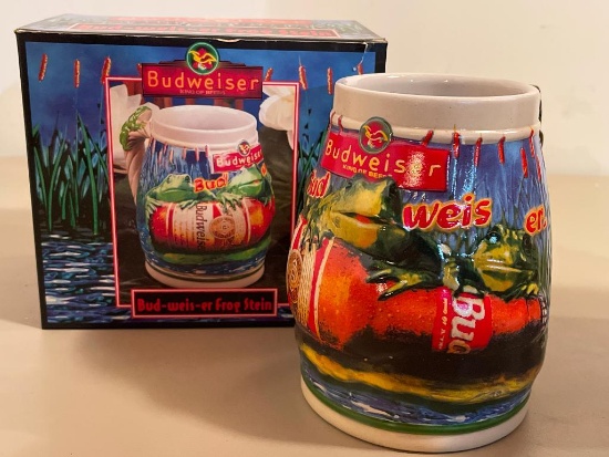 Vintage Budweiser "Bud-Weis-Er" Frog Stein Mug