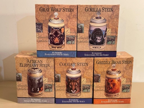 Group of Animal Steins