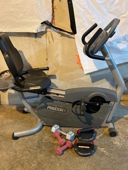 Precor Exercise Bike and Weight Accessories