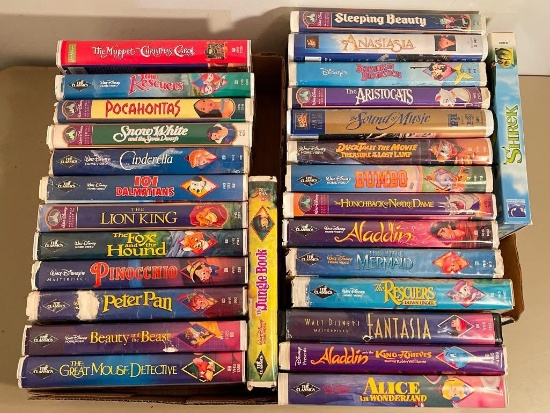 Group of Animated VHS Movies