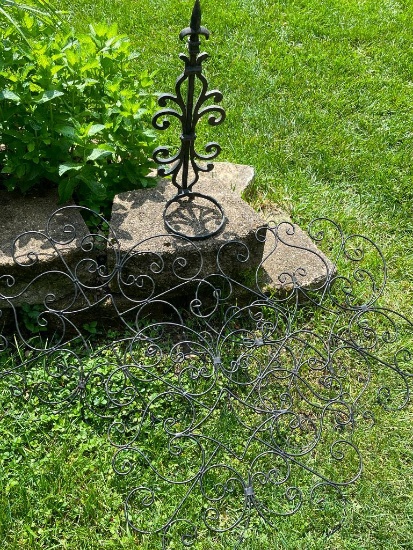 Group of Metal Outdoor Decor