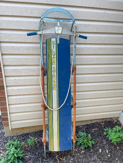 Vintage Garton Silver Streak Sled