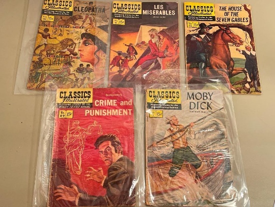 Group of Classics Illustrated Comic Books