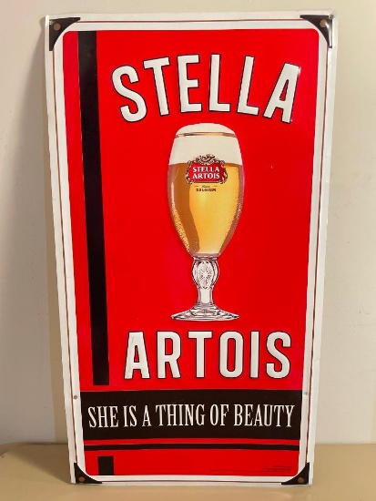 Metal Stella Atois Beer Sign (2013)