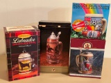 Group of 4 Budweiser Steins