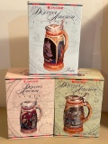 Group of Budweiser Steins