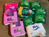 Group of Adult Diapers and Pads
