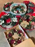 Group of Christmas Wreathes