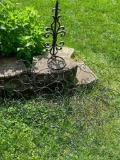 Group of Metal Outdoor Decor