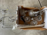 Pendant Lights, Shower Caddy and Paper Towel Holder