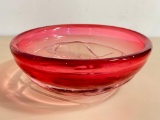 Very Heavy Fused Glass Fish Bowl