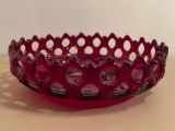 Vintage Westmoreland Ruby Red Glass Bowl
