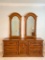 Triple Dresser with Two Mirrors