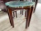 Glass / Metal / Wood Accented End Table