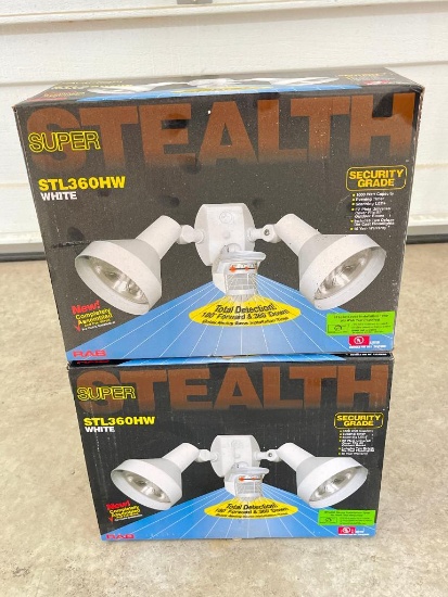 Pair of Super Stealth RAB STL360HW White Security Lights