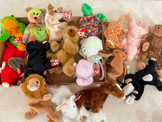 Group of Ty Beanie Babies