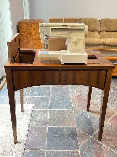 Singer Stylist 593 Sewing Machine and Sewing Table