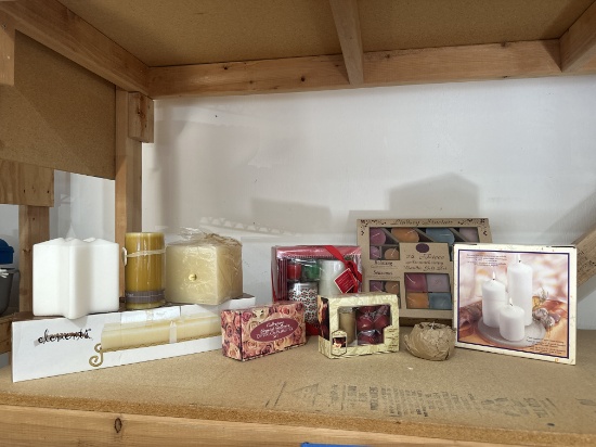 Large Group of Candles in Boxes