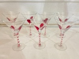 Set of Martini Glasses