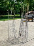 Two Stacks of Tomato Cages
