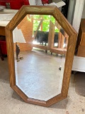 Framed Beveled Mirror