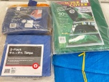 Group of Tarps of Various Sizes