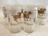Set of 6 - 1957 Kentucky Derby Glasses