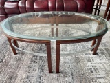 Glass / Metal / Wood Accented Coffee Table