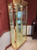 Brass and Glass Curio/China Cabinet