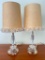 Pair of Small Vintage Boudoir Table Lamps